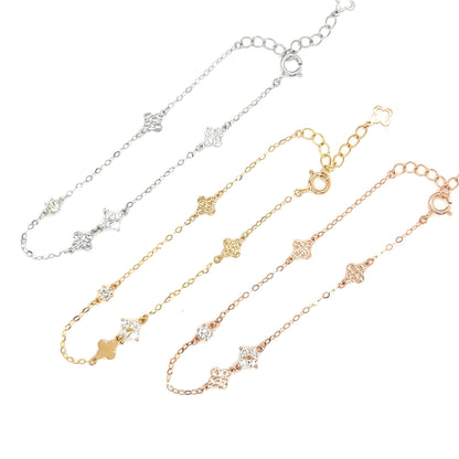 Clover Station Bracelet 0.21ct - JMW Jewelry Wholesale