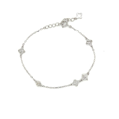 Clover Station Bracelet 0.21ct - JMW Jewelry Wholesale