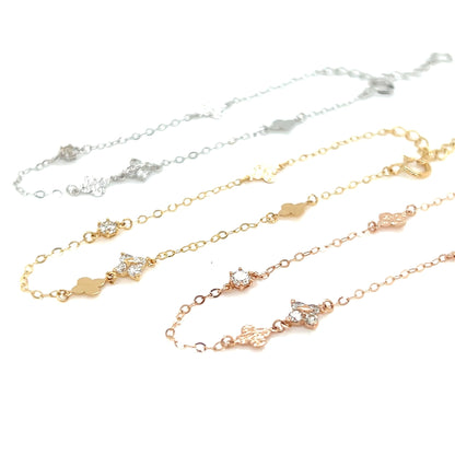 Clover Station Bracelet 0.21ct - JMW Jewelry Wholesale