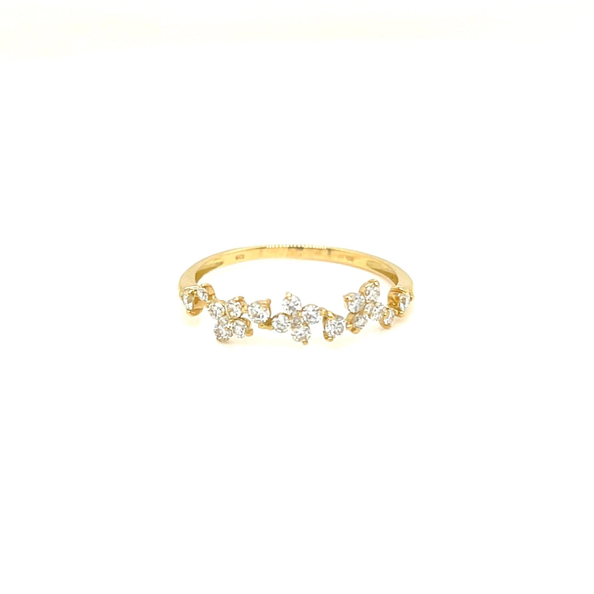 Clover Wave Ring 0.3ct - JMW Jewelry Wholesale