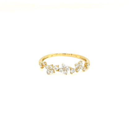Clover Wave Ring 0.3ct - JMW Jewelry Wholesale