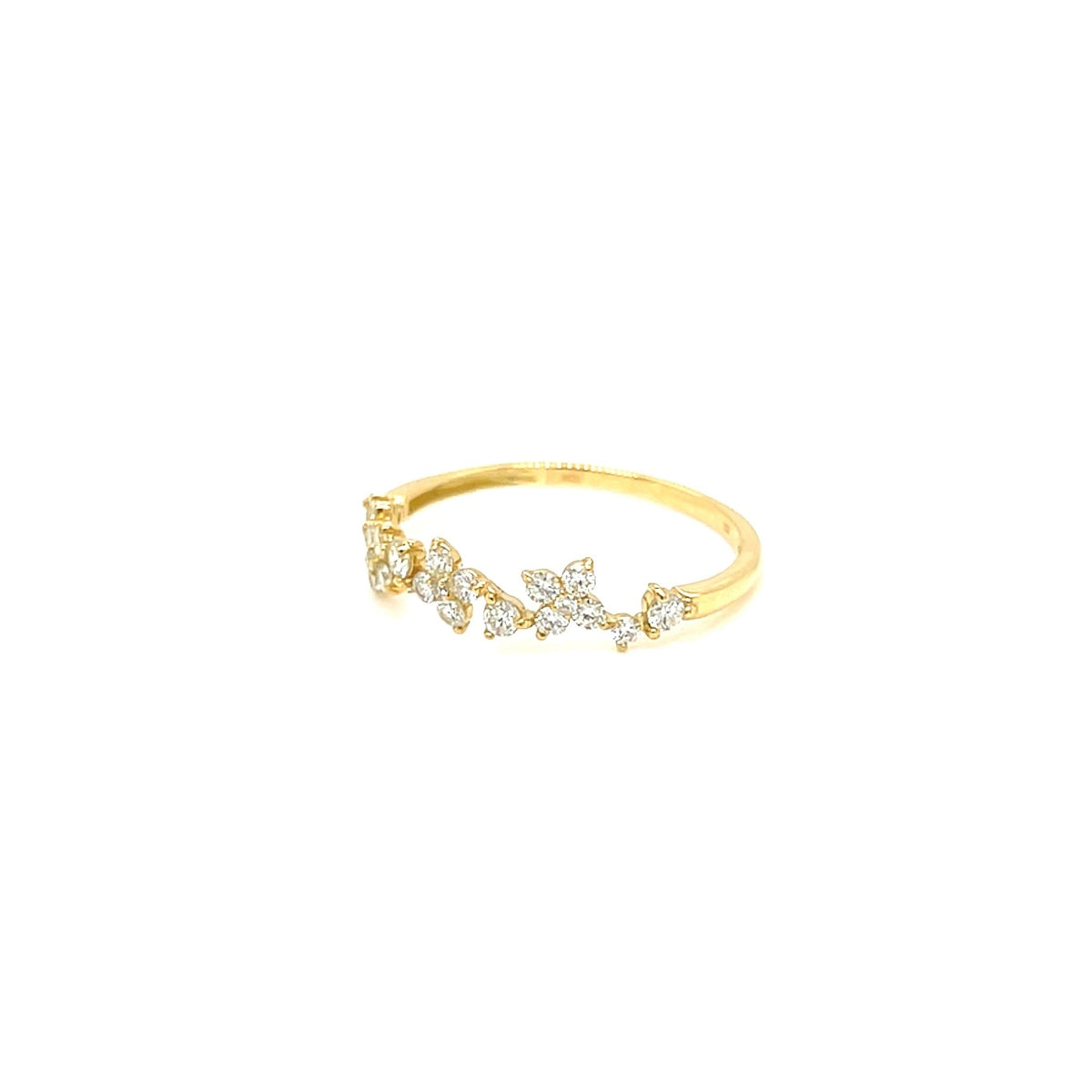 Clover Wave Ring 0.3ct - JMW Jewelry Wholesale