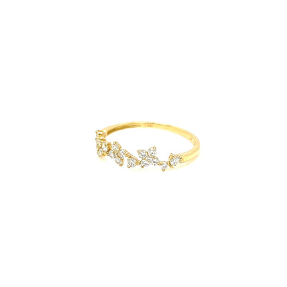 Clover Wave Ring 0.3ct - JMW Jewelry Wholesale