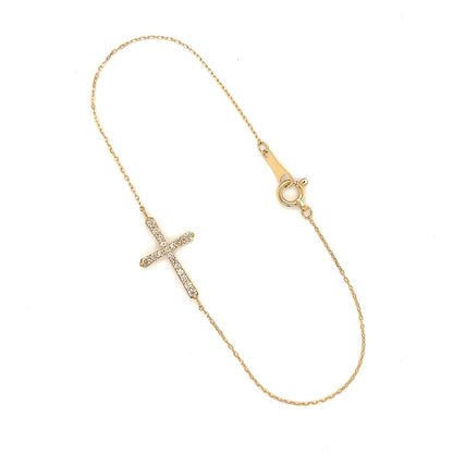 Cross Bracelet 0.15ct - JMW Jewelry Wholesale