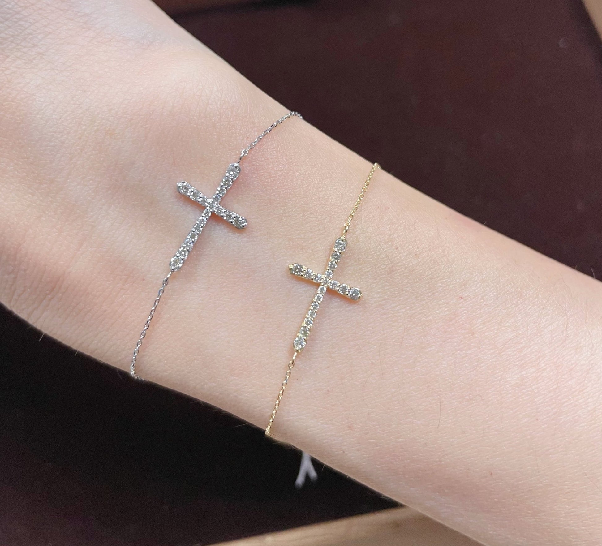 Cross Bracelet 0.15ct - JMW Jewelry Wholesale