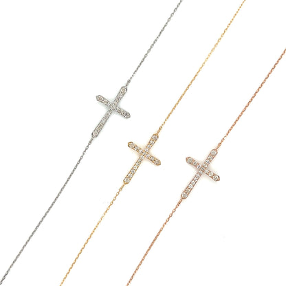 Cross Bracelet 0.15ct - JMW Jewelry Wholesale