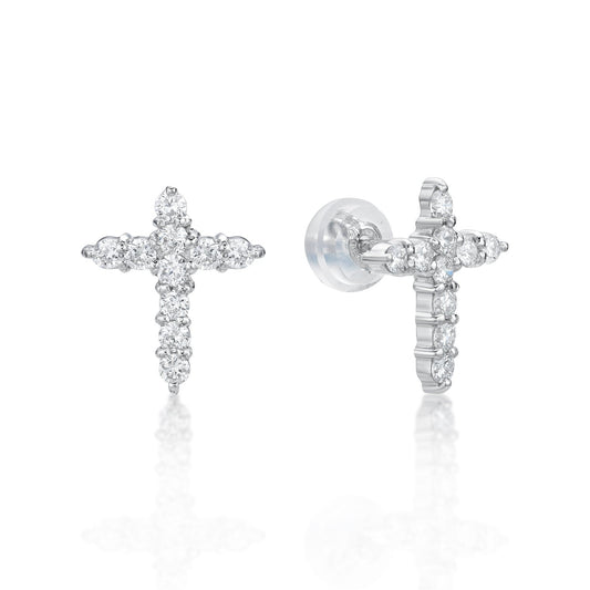 Cross Earrings 0.4ct - JMW Jewelry Wholesale