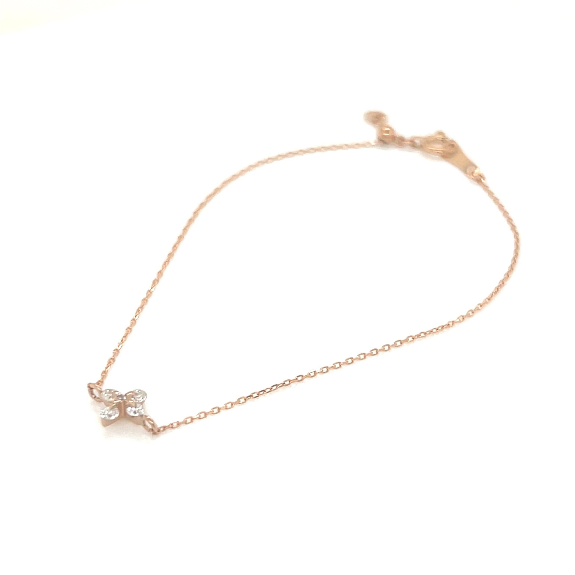 Cross Flower Bracelet 0.12ct - JMW Jewelry Wholesale