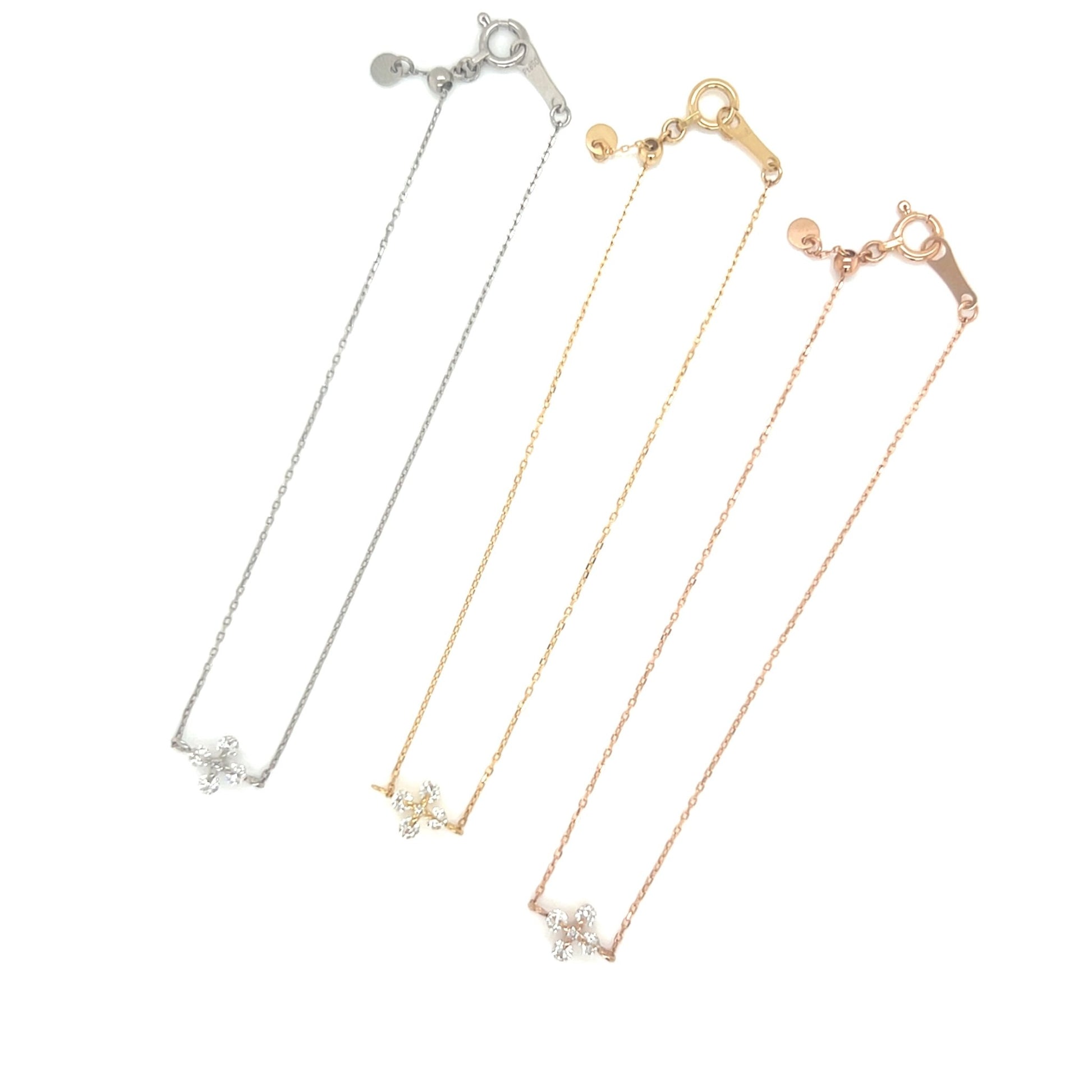 Cross Flower Bracelet 0.12ct - JMW Jewelry Wholesale