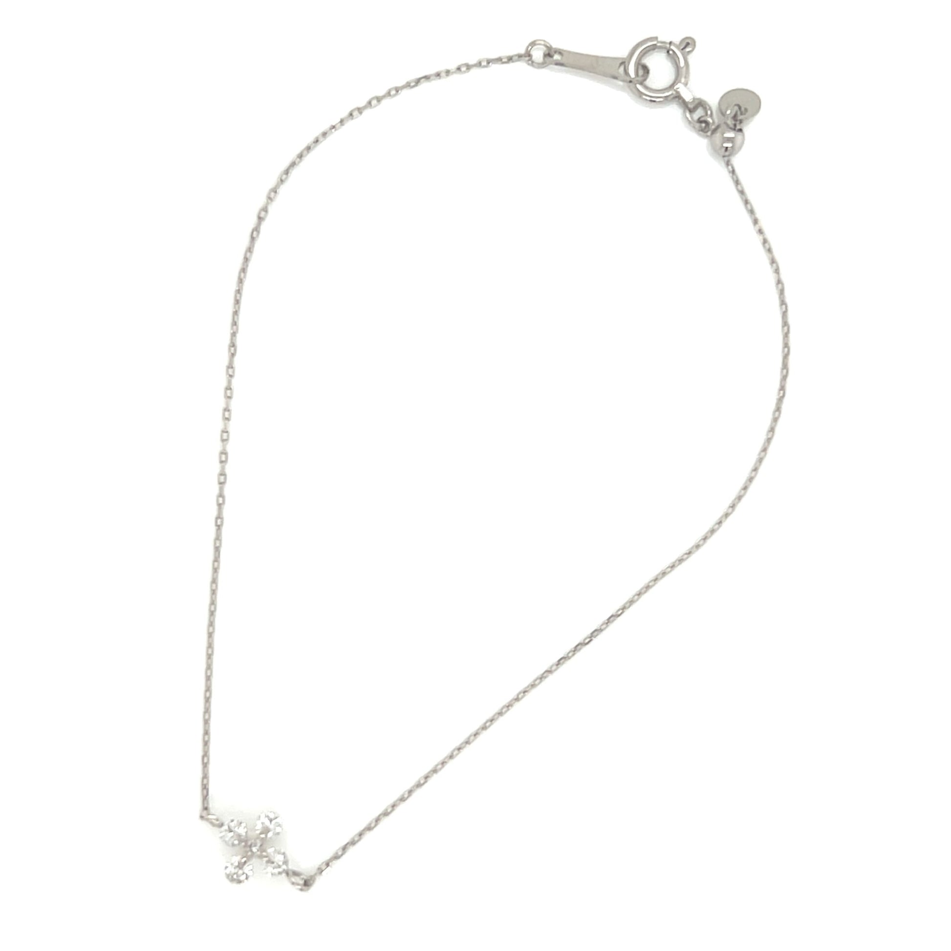 Cross Flower Bracelet 0.12ct - JMW Jewelry Wholesale