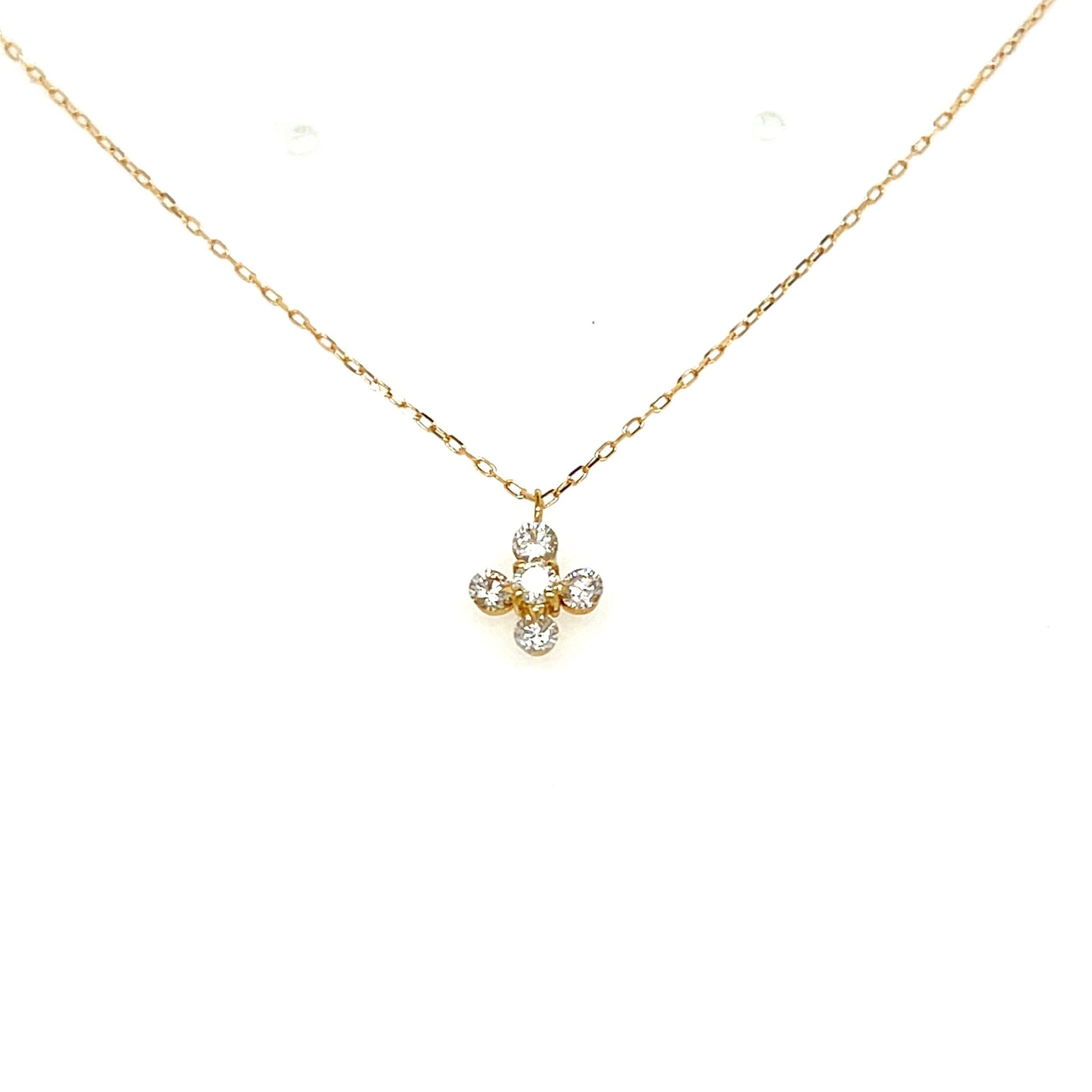 Cross Flower Necklace 0.2ct - JMW Jewelry Wholesale