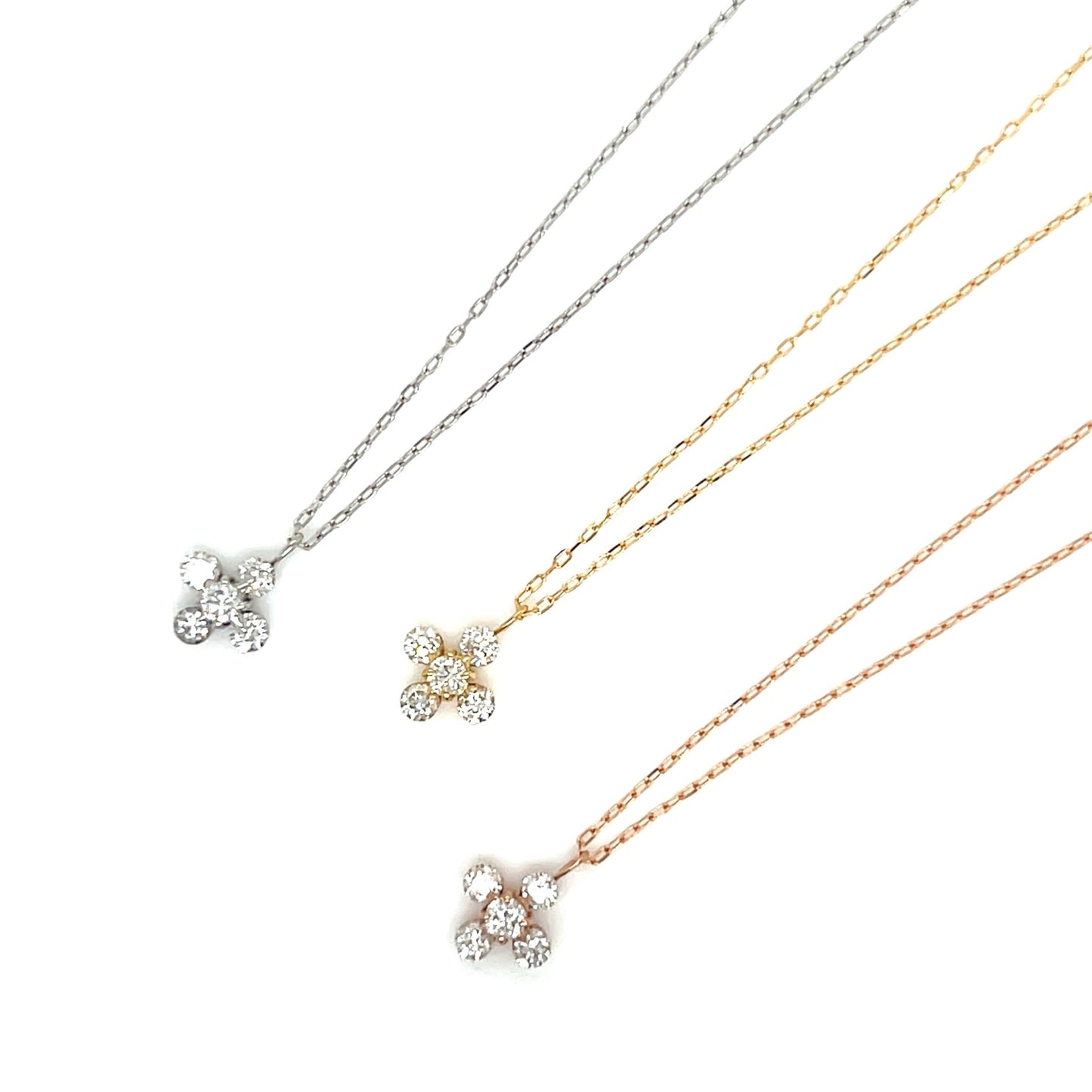 Cross Flower Necklace 0.2ct - JMW Jewelry Wholesale