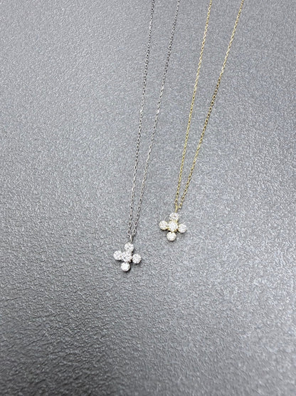 Cross Flower Necklace 0.2ct - JMW Jewelry Wholesale