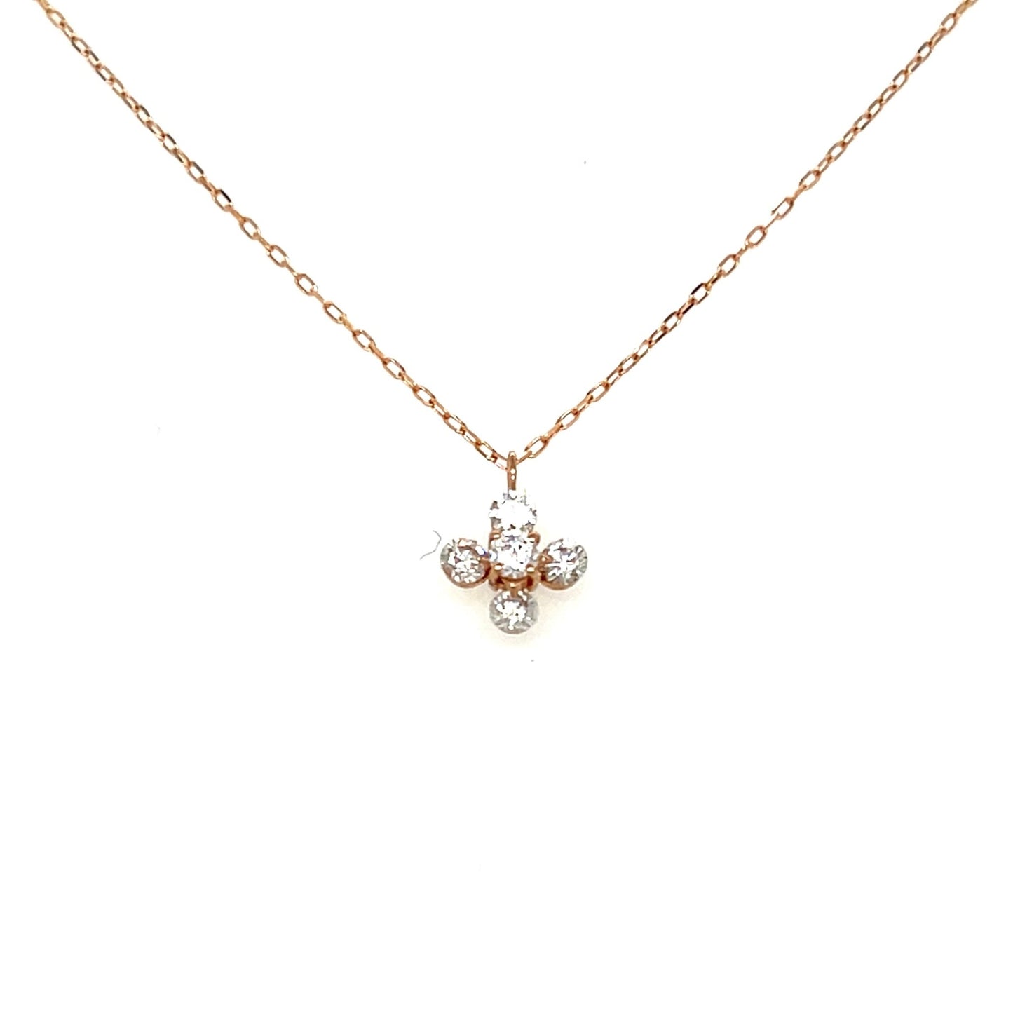 Cross Flower Necklace 0.2ct - JMW Jewelry Wholesale
