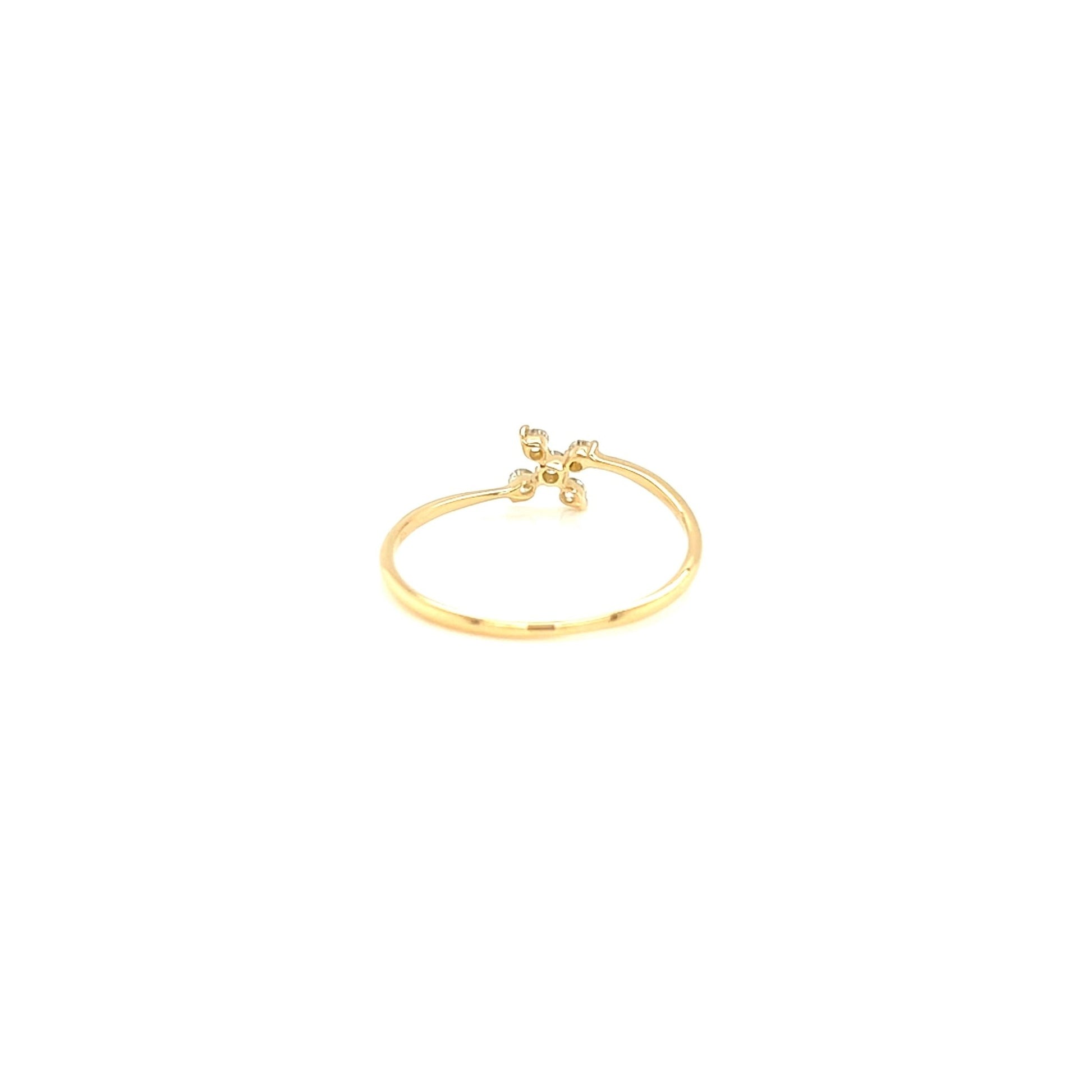 Cross Flower Ring 0.1ct - JMW Jewelry Wholesale