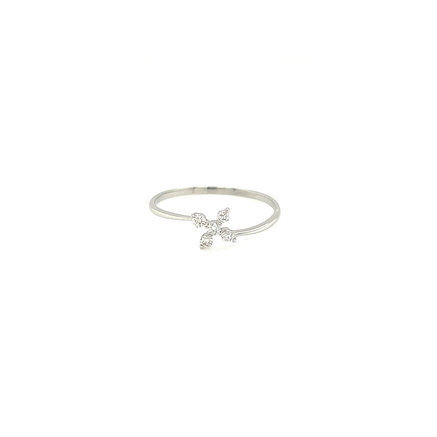 Cross Flower Ring 0.1ct - JMW Jewelry Wholesale