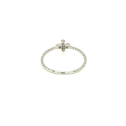 Cross Ripple ring 0.1ct - JMW Jewelry Wholesale