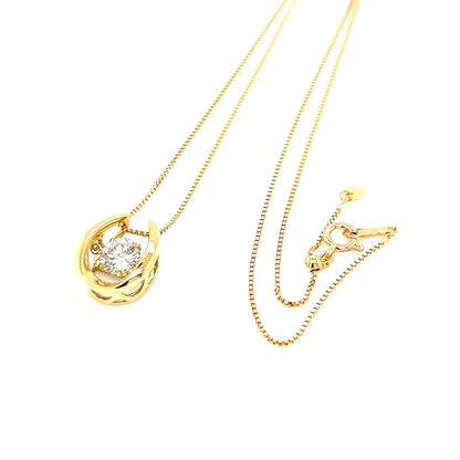 Dancing Stone Horseshoe Necklace 0.7ct - JMW Jewelry Wholesale
