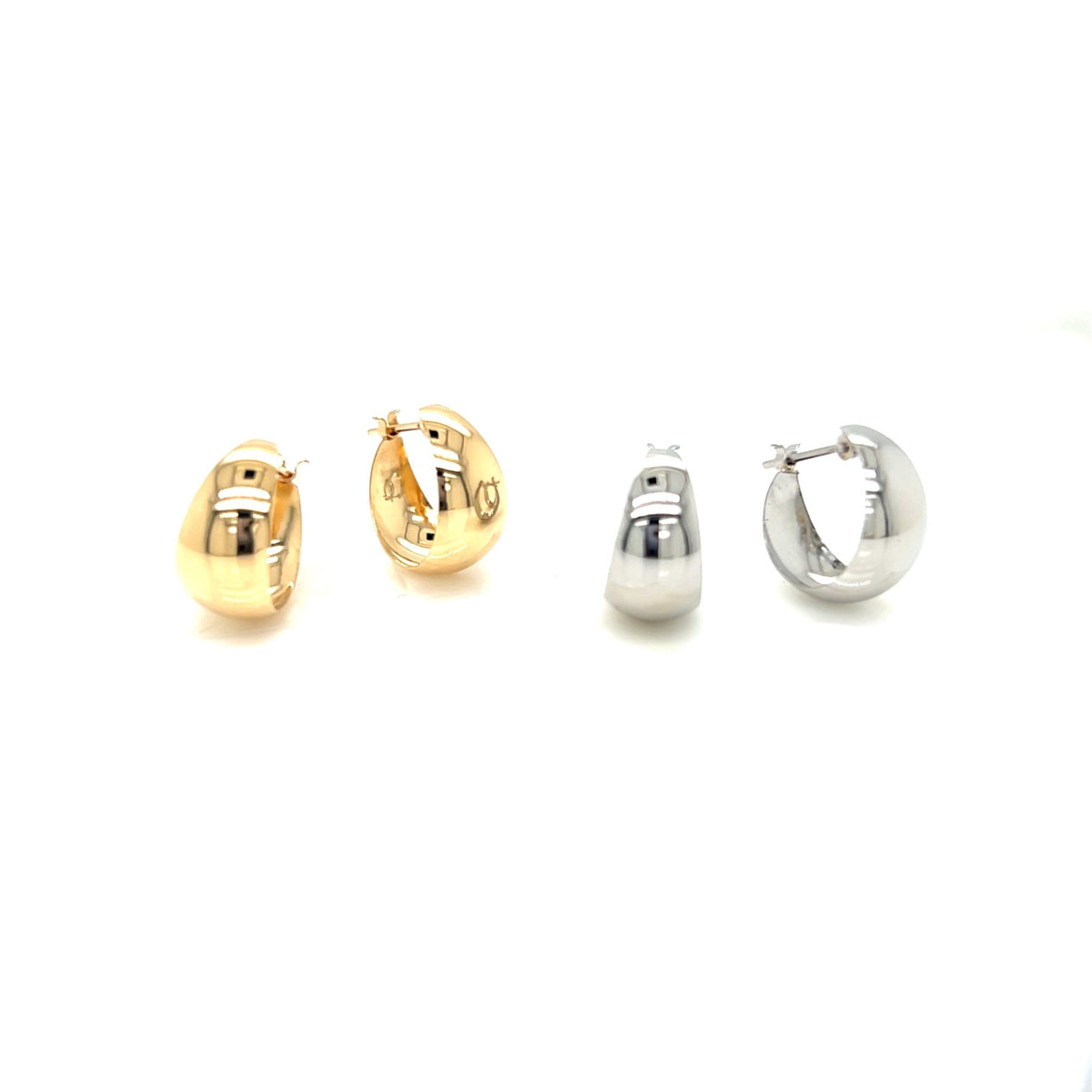 Dome Hoop Earrings - JMW Jewelry Wholesale