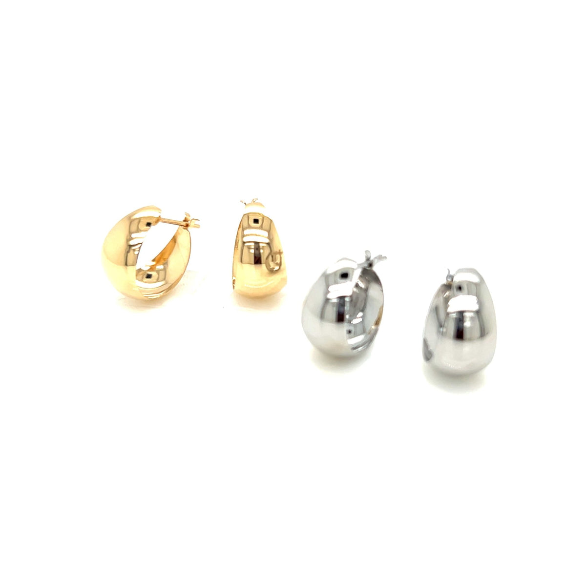 Dome Hoop Earrings - JMW Jewelry Wholesale