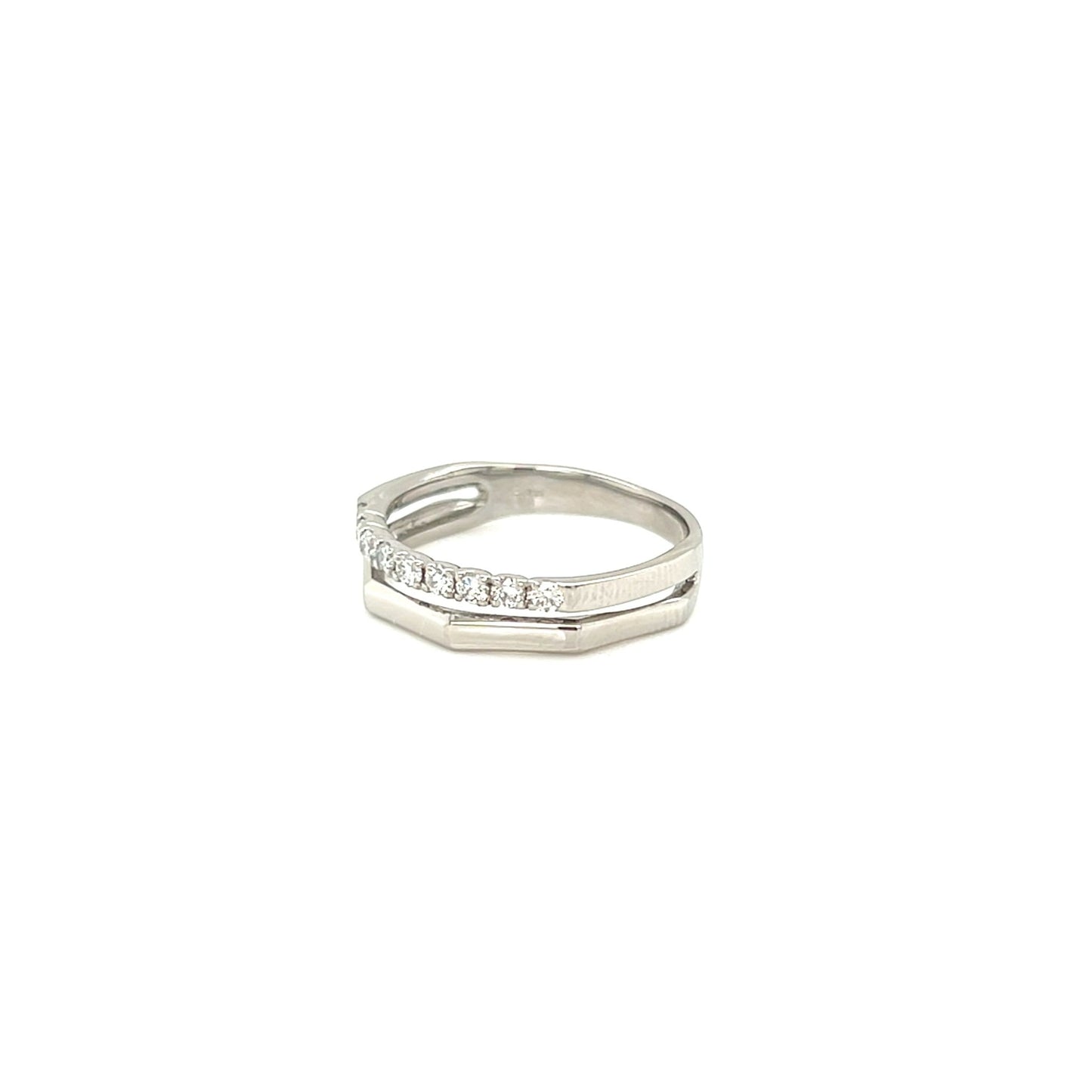 Double Line Edge Ring 0.2ct - JMW Jewelry Wholesale