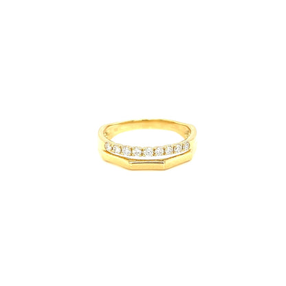Double Line Edge Ring 0.2ct - JMW Jewelry Wholesale