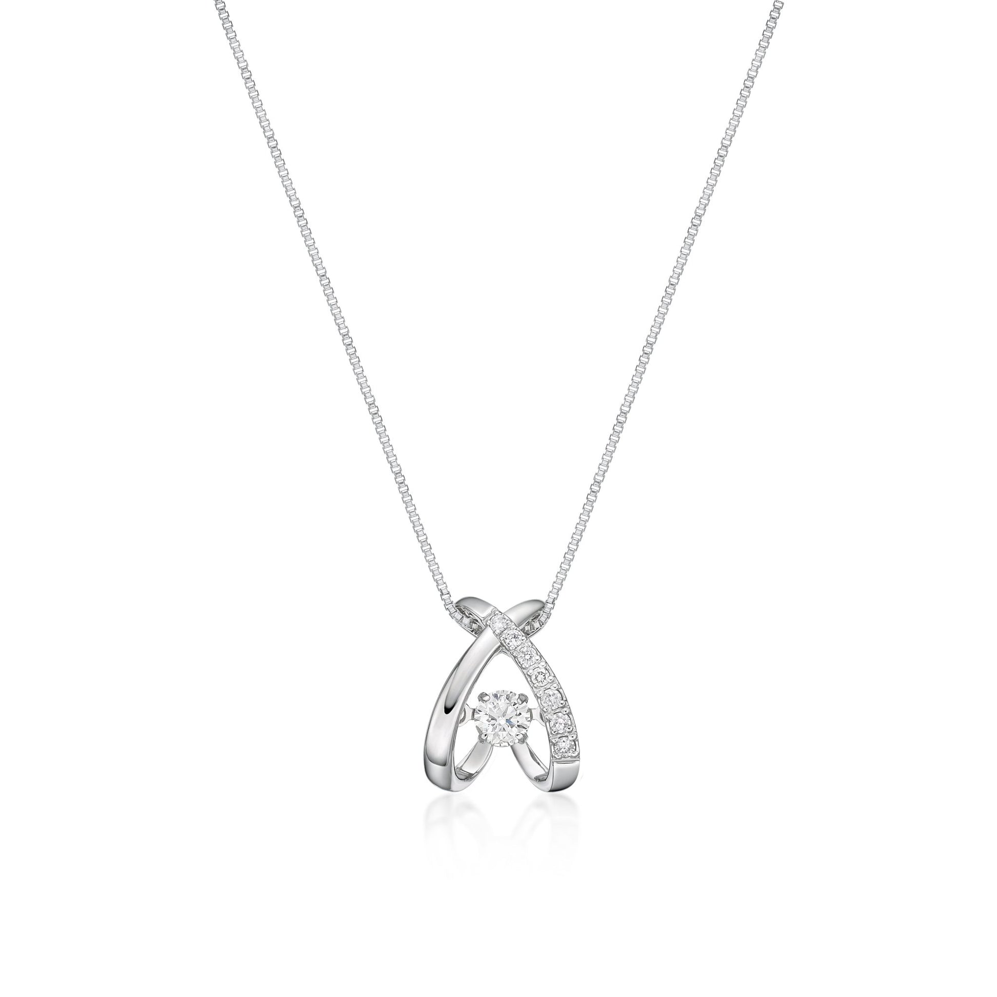 DS Bridge Necklace 0.2/0.03ct - JMW Jewelry Wholesale