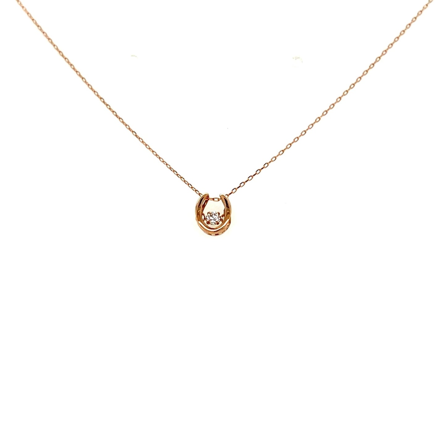 DS Horseshoe Necklace 0.03ct - JMW Jewelry Wholesale