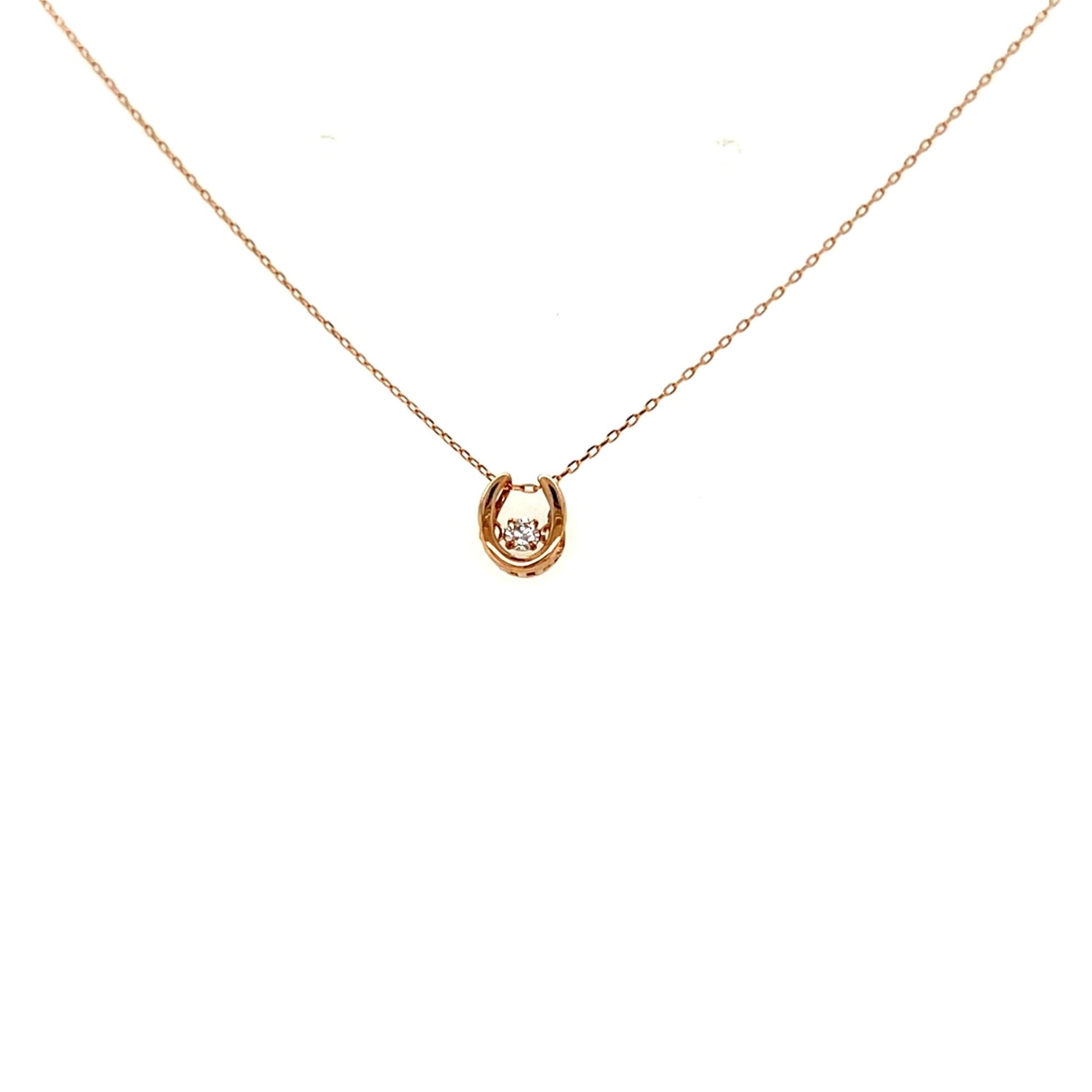 DS Horseshoe Necklace 0.03ct - JMW Jewelry Wholesale