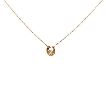 DS Horseshoe Necklace 0.03ct - JMW Jewelry Wholesale
