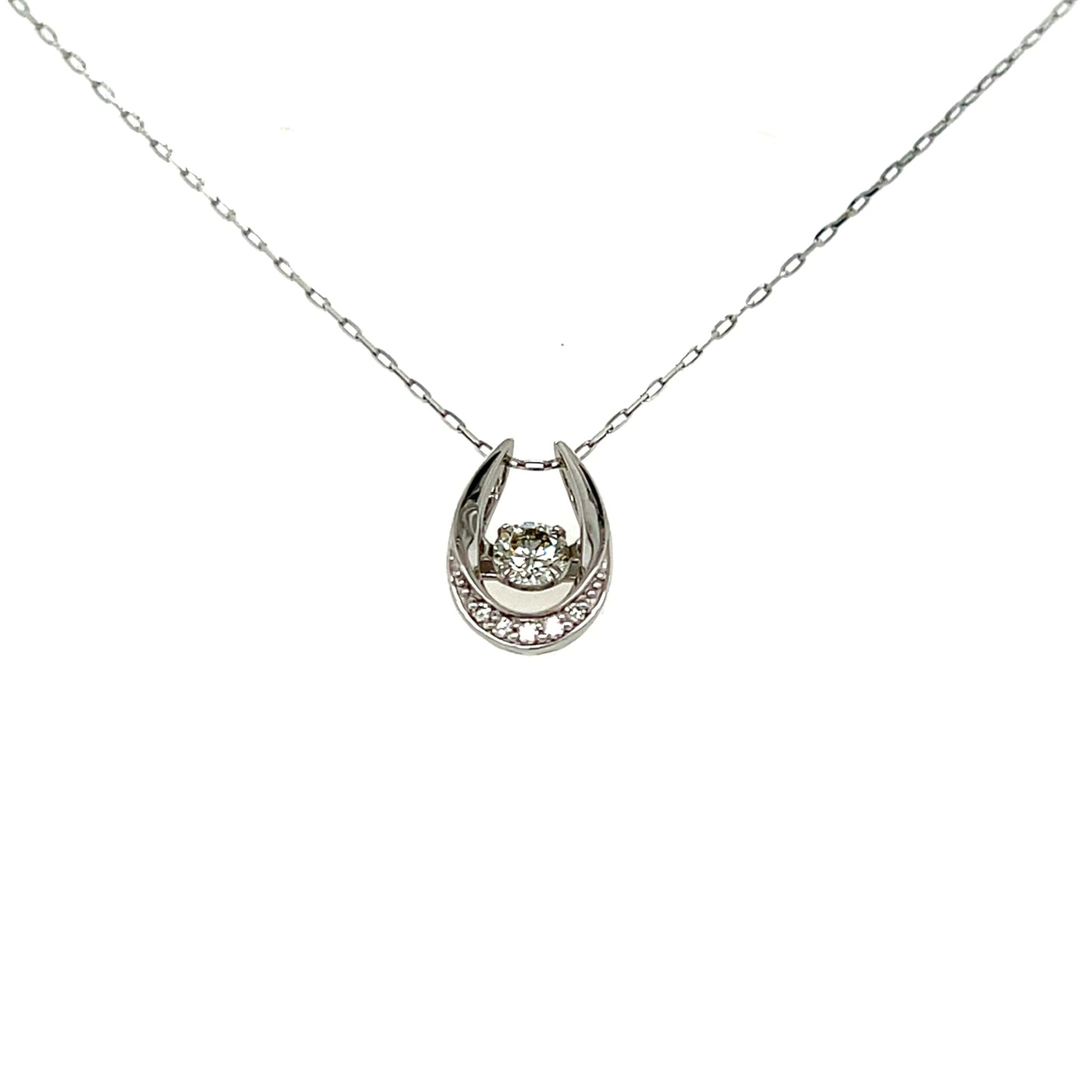 DS Horseshoe Necklace 0.19/0.02ct - JMW Jewelry Wholesale