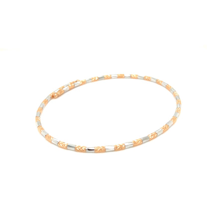 Duo color Flexi Bangle K18WG/PG - JMW Jewelry Wholesale