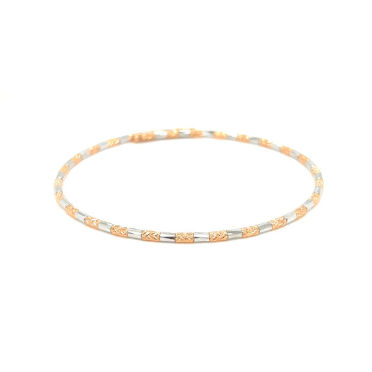 Duo color Flexi Bangle K18WG/PG - JMW Jewelry Wholesale