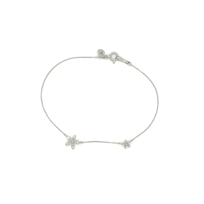 Duo Floral Bracelet 0.08/0.03ct - JMW Jewelry Wholesale