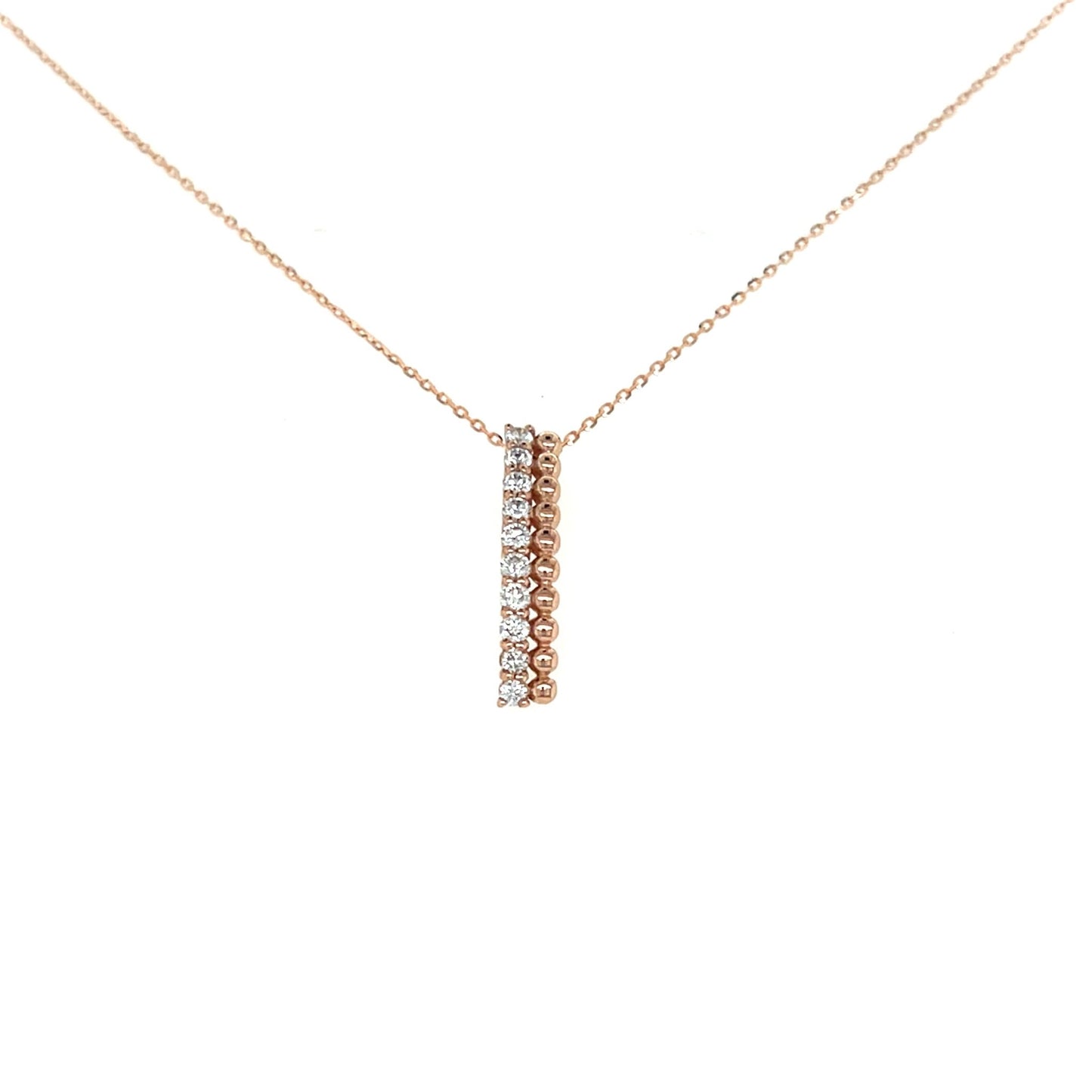 Duo Row Necklace 0.2ct - JMW Jewelry Wholesale