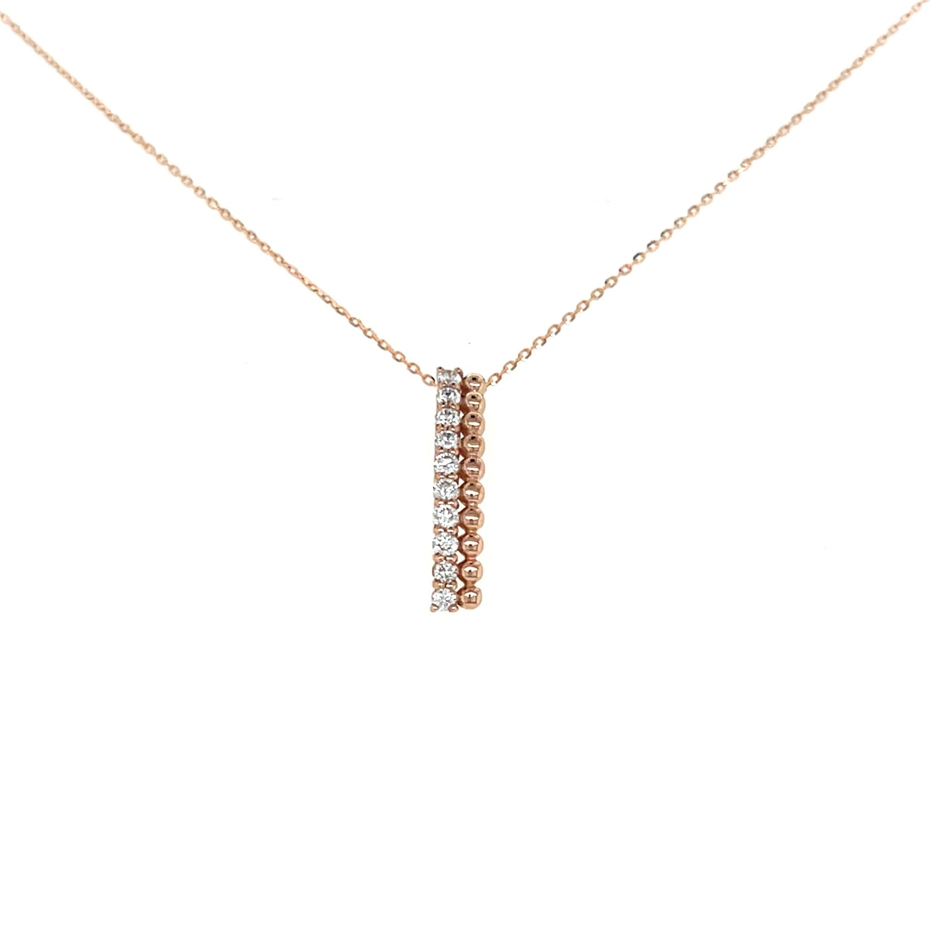 Duo Row Necklace 0.2ct - JMW Jewelry Wholesale