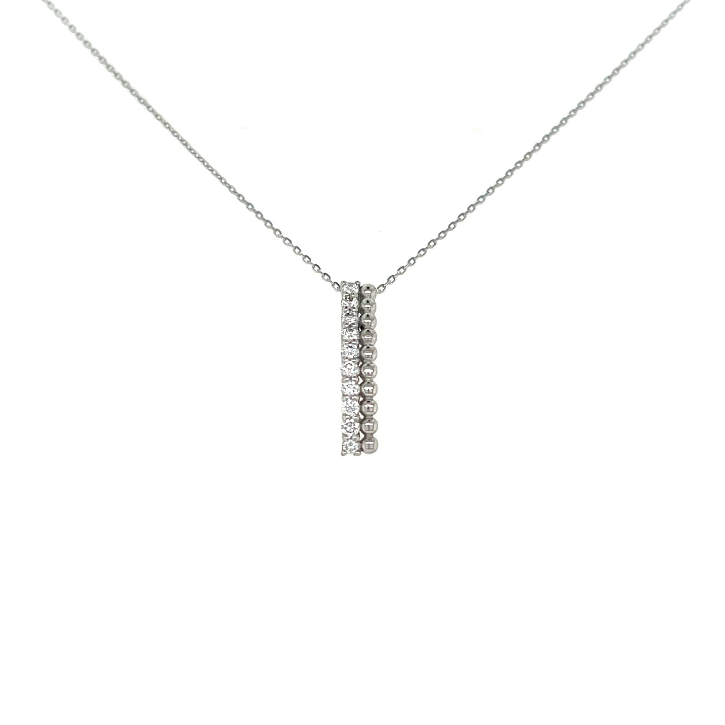 Duo Row Necklace 0.2ct - JMW Jewelry Wholesale