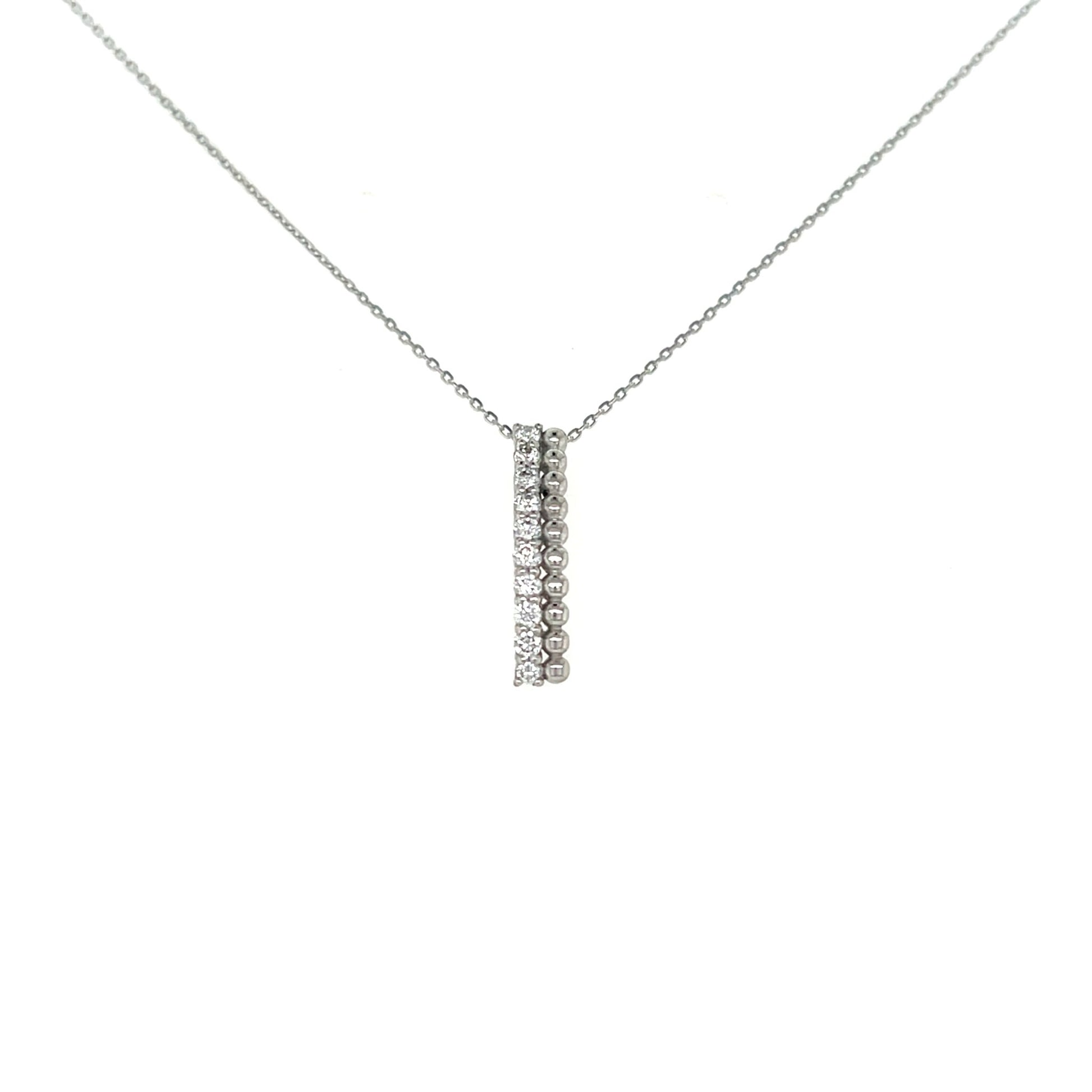Duo Row Necklace 0.2ct - JMW Jewelry Wholesale
