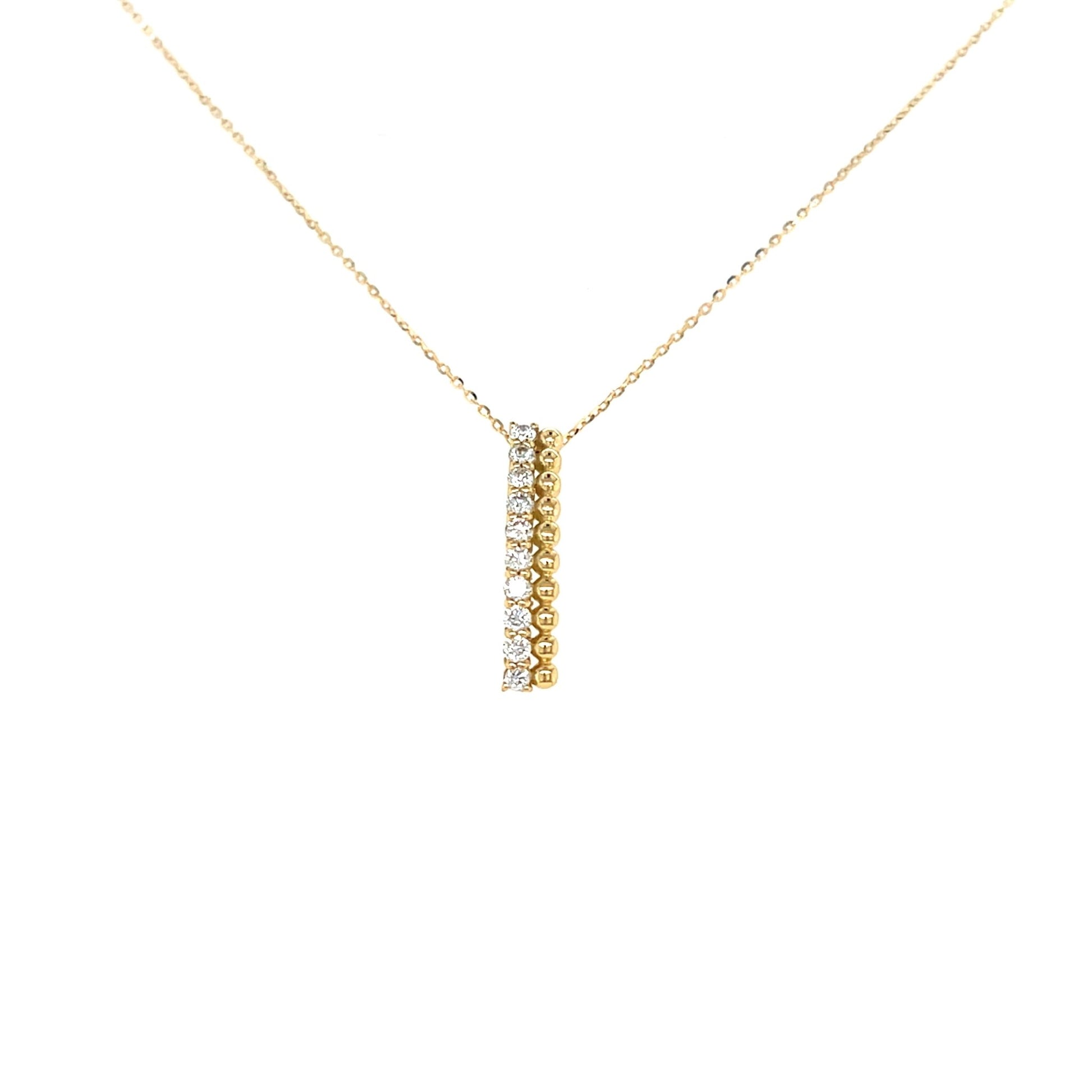 Duo Row Necklace 0.2ct - JMW Jewelry Wholesale