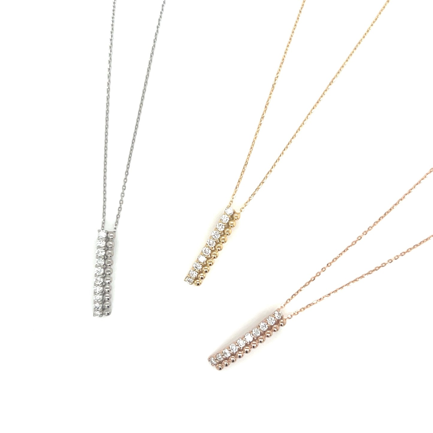 Duo Row Necklace 0.2ct - JMW Jewelry Wholesale