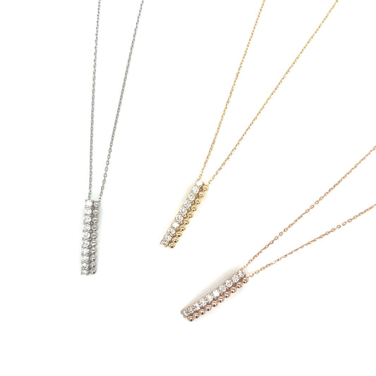 Duo Row Necklace 0.2ct - JMW Jewelry Wholesale