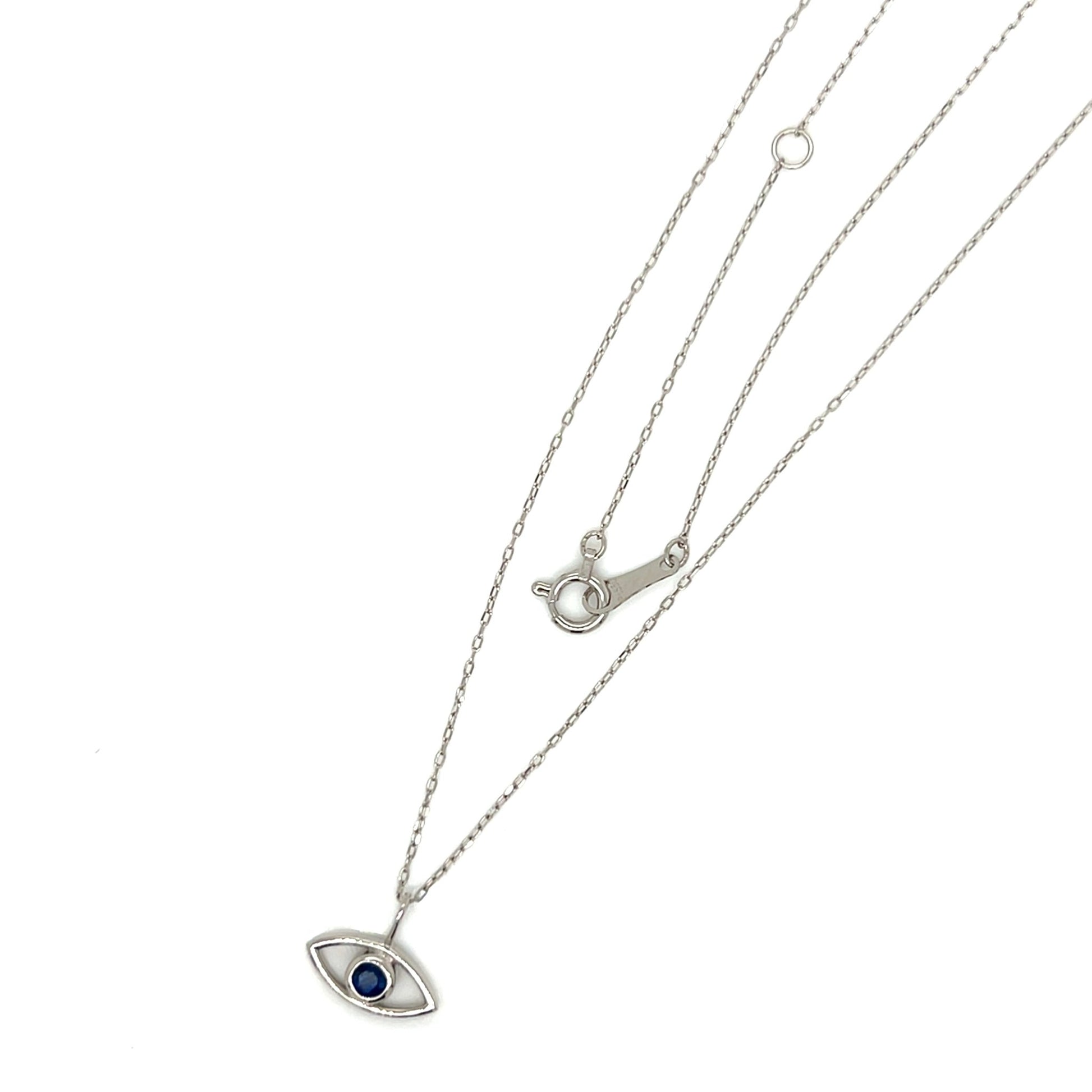 Evil Eye Necklace 0.11ct - JMW Jewelry Wholesale
