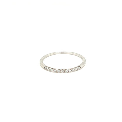 Fine Half Eternity Ring 0.1ct - JMW Jewelry Wholesale