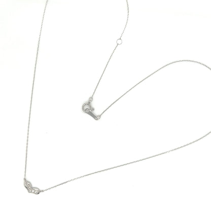 Flat Heart Necklace 0.05ct - JMW Jewelry Wholesale