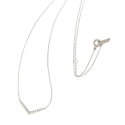 Flat V Shape Necklace 0.1ct - JMW Jewelry Wholesale
