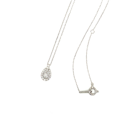 Floating Dia Horseshoe Necklace 0.12ct - JMW Jewelry Wholesale