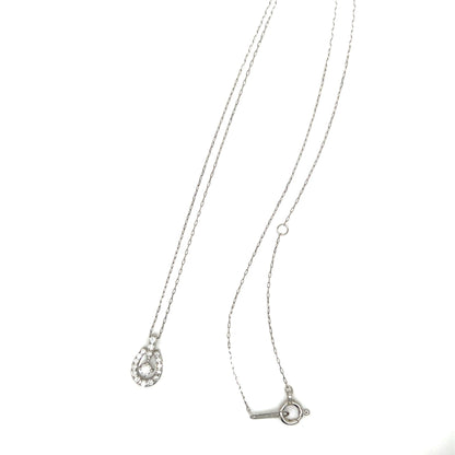 Floating Dia Horseshoe Necklace 0.12ct - JMW Jewelry Wholesale