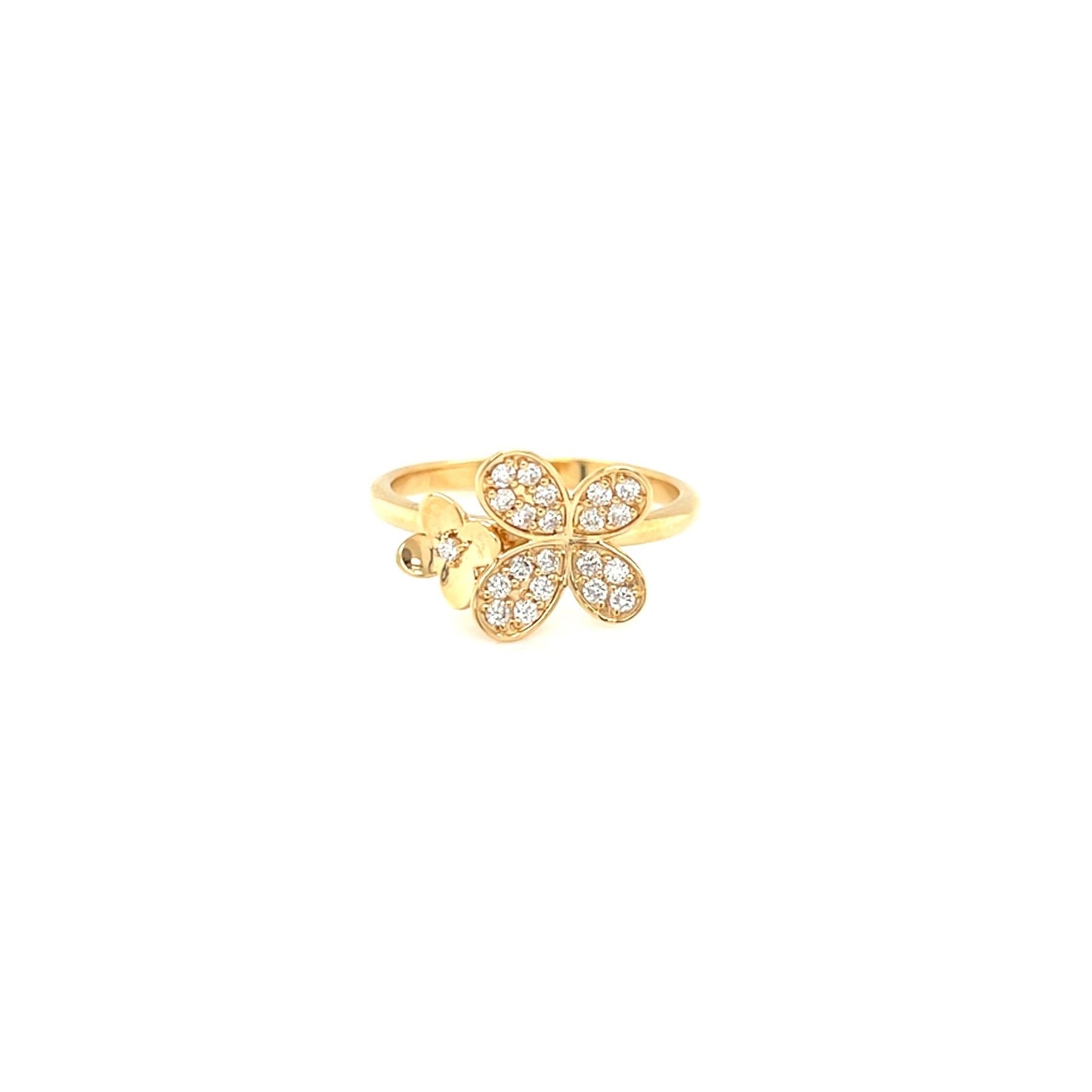 Floral Butterfly Ring 0.23ct - JMW Jewelry Wholesale
