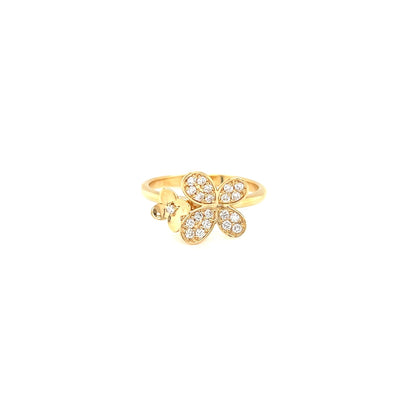Floral Butterfly Ring 0.23ct - JMW Jewelry Wholesale