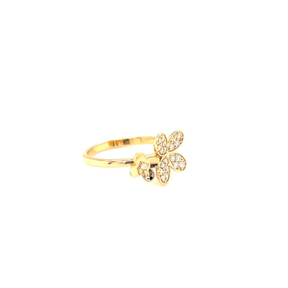 Floral Butterfly Ring 0.23ct - JMW Jewelry Wholesale
